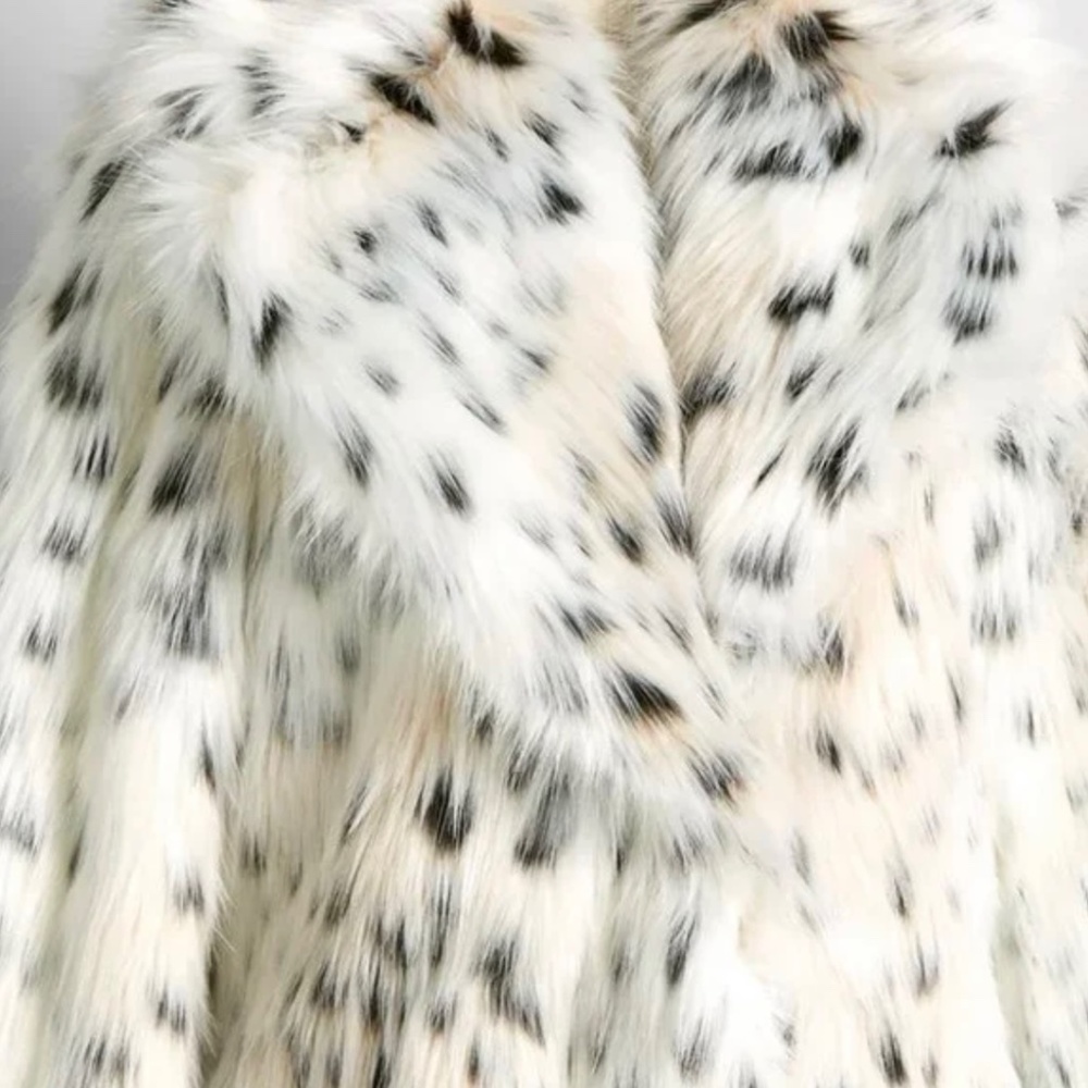 Modcloth Anita, Darling! Longline Faux Fur Coat, NWOT